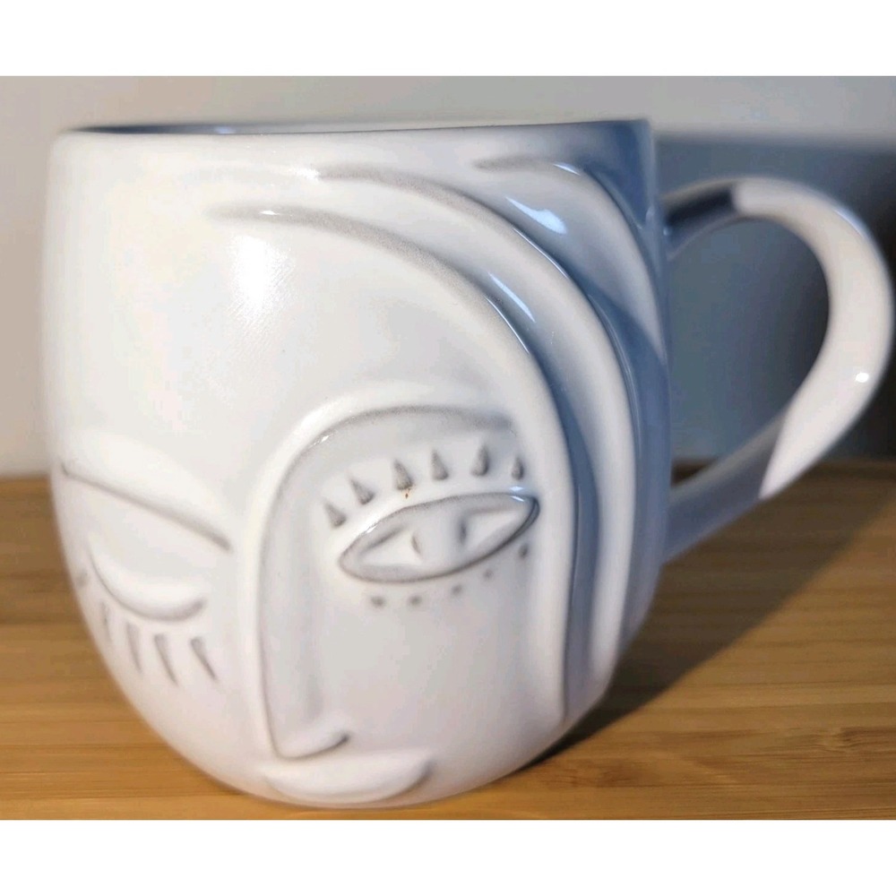 Starbucks 2013‎ Anniversary Blend Winking Mermaid Embossed Siren Mug Collectible